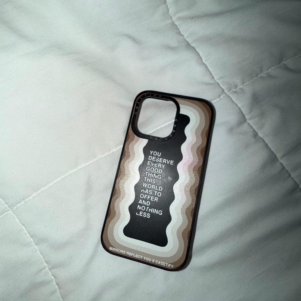 Casetify Wavy Brown and Black Phone Case